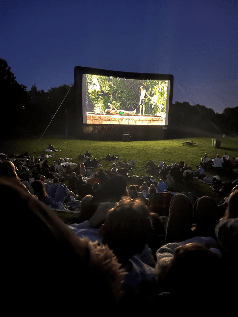 Outdoor cinema screening